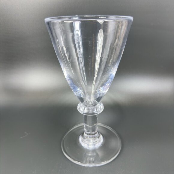 Simon Pearce Cavendish Clear Hand Blown Glass Goblets Glasses Stemware Set2 Cups - Picture 2 of 12
